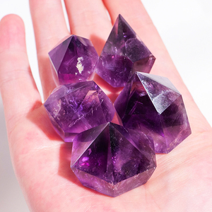 Bán buôn Chất lượng cao chữa bệnh tự nhiên đá điểm thạch anh tím điểm giá Violet pha lê thạch anh tím tháp - Product Image 6