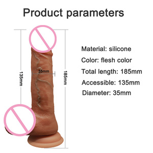 9 ''Inch Medische Siliconen Realistische Zachte <span class=keywords><strong>Dildo</strong></span> Zuignap Grote Grote Lul Afstandsbediening <span class=keywords><strong>Cyber</strong></span> Huid Zuignap Penis- - Product Image 6