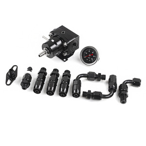 Kit de Riel de Combustible para Honda Civic RSX Si K20 K24 2.0L 2.4L, Válvula de Refuerzo de Combustible de Aleación de Aluminio con Manómetro y Mangueras - Product Image 2