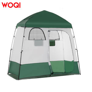 Tente de douche portable WOQI pour l'extérieur, 219,5x125x230 cm, imperméable, cabine de toilette et vestiaire de camping, toile en acier - Product Image 3