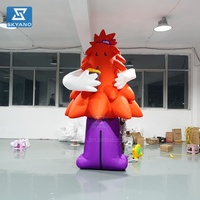 Arbre de Noël abstrait géant publicitaire Mascotte d'arbre de Noël gonflable de dessin animé pour la décoration