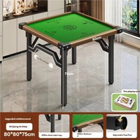 Table à manger et de mahjong double usage pour petits appartements, table pliante pour jeux de cartes, table à panneaux de style chinois moderne