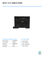Controlador Lógico Programable (PLC) Usado Siemens SIMATIC S7-222-1BB23-0XB8 CPU 222 para Automatización Industrial
