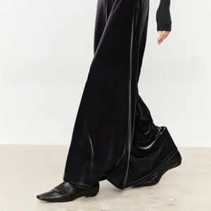 All'ingrosso tessuto di velluto di cotone 100% molto leggero tessuto di abbigliamento di colore nero - Product Image 2