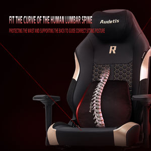 Sedia da gioco ergonomica in pelle 4D regolabile poggiatesta magnetico semplicistico elegante sedia da ufficio per casa <span class=keywords><strong>Computer</strong></span> girevole di 360 gradi - Product Image 3