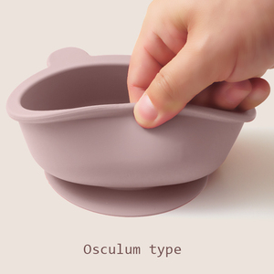 Set de Alimentación de Silicona <span class=keywords><strong>para</strong></span> Bebés, Tazón con Succión de Osito Adorable, Vajilla Infantil, Contenedor Suave <span class=keywords><strong>para</strong></span> Alimentos y Frutas - Product Image 4