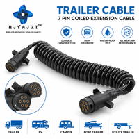 Câble de remorque robuste HJYAJZT résistant à la torsion avec couche extérieure en PU pour le transport logistique, câble de connexion d'éclairage de remorque