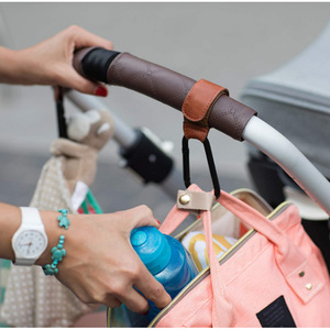Ganchos de Velcro para Cochecito, Ganchos para Sombrilla de Cochecito, Ganchos para Vasos, Ganchos Ajustables para Manillar de Cochecito - Product Image 1