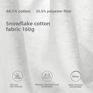 Camiseta de algodón suave con diseño de copo de nieve para mujer, color sólido, corte relajado, manga corta, estilo coreano, informal, esencial para el día a día - Product Image 4