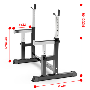 Adjustable Steel Squat <b>Rack</b> Bench Press Stand Foldable <b>Weight</b> Training <b>Rack</b> for Home and Commercial Gym - Product Image 2