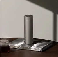 Thermos en titane pur de 500 ml, thermos d'affaires avec infuseur à thé, bouteille d'eau portable saine