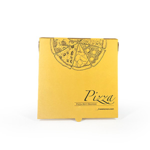Golden Ocean venta al por mayor logotipo personalizado blanco corrugado Pizza embalaje caja de cartón - Product Image 2