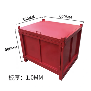 תיבת סוג פלדת מתכת מגולוון stackable מזרן עבור חומר העברה - Product Image 5