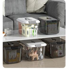 Boîtes de rangement en plastique PP de grande capacité 3L, organisateurs domestiques, contenants pour jouets, vêtements, aliments, avec couvercle et poignée, sans BPA, vente en gros - Product Image 6