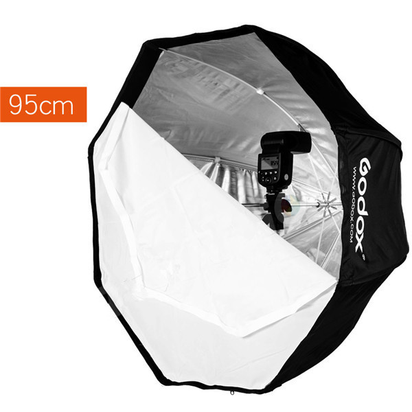 Godoxphoto Studio 95cm Octagon Umbrella Softbox Diffuser Reflector For Speedlite Flash Soft Box Photography Accesorios Light Box