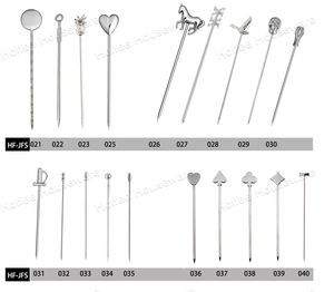 مخصص الفولاذ المقاوم للصدأ مختارات الكوكتيل الإبداعية مقبلات عصا الفاكهة شريط مارتيني معول الزيتون الفاكهة أعواد الأسنان الزخرفية - Product Image 4