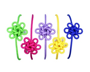 Pulsera de flores personalizada de fábrica, nudo de flor coreano tradicional, pulsera de nudo chino tejido a mano, pulseras de cuerda trenzada - Product Image 1