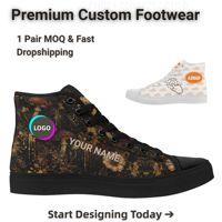 Chaussures de sport décontractées montantes pour hommes, personnalisables avec logo de marque, en toile et doublure en maille souple, pour usine de chaussures B2B