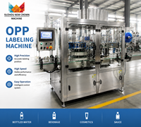 Machine d'étiquetage rotative à colle thermofusible OPP de haute précision pour bouteilles en plastique PET, 6000-15000 BPH, avec système de contrôle intelligent PLC
