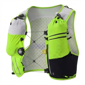 Gilet d'hydratation léger pour la course à pied avec dos en maille respirante et deux poches pour bouteilles d'eau, idéal pour la course sur sentier, la randonnée et les sports de plein air - Product Image 4