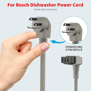 Câble d'alimentation de remplacement AC 100V-240V neuf pour lave-vaisselle <span class=keywords><strong>Bosch</strong></span> & Siemens, compatible avec les séries <span class=keywords><strong>300</strong></span>/500/800, références 00645033 et 647822 - Product Image 2