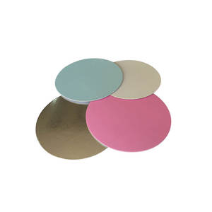 Plaques à gâteau en <span class=keywords><strong>carton</strong></span> naturelles lisse, Base pour planches à gâteaux Mousse, assiettes en papier, en <span class=keywords><strong>carton</strong></span> circulaire, pour Dessert - Product Image 2