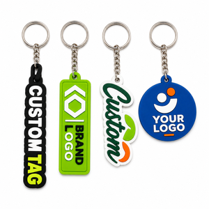 ODM/OEM Thicken Soft Irregular Shape Silicone <b>Keychain</b> <b>Custom</b> Pattern Letter Logo Pvc Rubber <b>Keychain</b> - Product Image 2