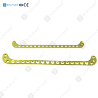 Plaque fémorale distale double orthopédique vétérinaire pour fixation de fracture du fémur avec vis à os 2.0/2.7mm