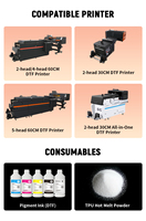 Po-Try Dtf Pet Film 75u Hot Peel y Cold Peel Dtf Film 30cm 33cm 60cm 60cm * 100m Dtf Film