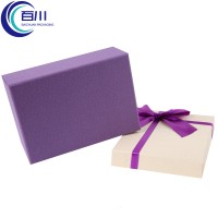 Caja de Regalo de Papel Recubierto Premium Personalizada, Impresión de Logotipo, Caja de Embalaje Rígida con Lazo para Frascos, Perfumes, Cosméticos, Productos de Maquillaje y Cuidado de la Piel