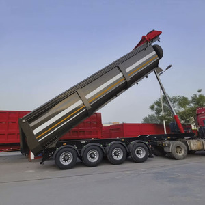 Trung Quốc đầ<span class=keywords><strong>u</strong></span> tiên giao thông vận tải cát đá thủy lực cuối phía sau <span class=keywords><strong>Dump</strong></span> bán xe tải Trailer <span class=keywords><strong>u</strong></span> loại phía sau tipper xe tải Trailer - Product Image 2