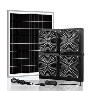 Ventilateur <span class=keywords><strong>d</strong></span>'extraction à panneau solaire 15W Ventilateur <span class=keywords><strong>d</strong></span>'extraction double étanche <span class=keywords><strong>Extracteur</strong></span> <span class=keywords><strong>d</strong></span>'<span class=keywords><strong>air</strong></span> <span class=keywords><strong>pour</strong></span> camping, serre, cuisine, maison <span class=keywords><strong>pour</strong></span> animaux - Product Image 2