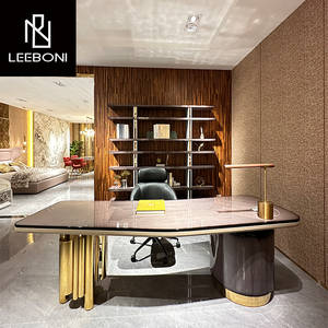 Minimalista moderno de lujo ejecutivo gerente CEO mesa de diseño hogar de lujo muebles de oficina de diseño italiano Escritorio de oficina - Product Image 1