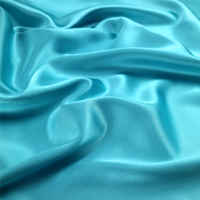 Prix Usine Avantageux 100% Polyester Tissu Satin Brillant Couleur Pure Extensible avec Spandex Simulant la Soie pour Vêtements et Robes