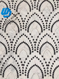 Khá thiết kế Electroplated Bạc que thủy tinh sứ Gạch Mosaic 300x300 tráng men Tường Gốm Đá Cẩm Thạch Gạch Mosaic cho phòng tắm - Product Image 3