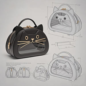 Forma personalizzata animale Ita <span class=keywords><strong>borsa</strong></span> Design la rana uccello e gattino it Bag da soli - Product Image 3