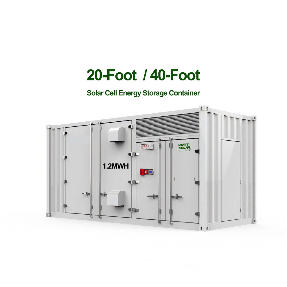 20FT All in One 500kW Battery Energy Storage System 1.2mwh Commercial ...