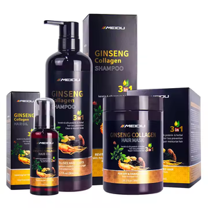Fabricante al por mayor ginseng queratina cuidado del cabello conjunto de proteína libre de sulfato natural brasileño champú y acondicionador <span class=keywords><strong>para</strong></span> <span class=keywords><strong>el</strong></span> cabello - Product Image 1