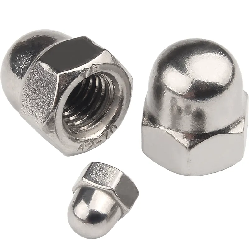 M3 M5 M6 Super Duplex Aço Inoxidável SAF 2205 2507 A286 904L Hexagonal Hex cúpula Cap Porca Acron Porca DIN1587