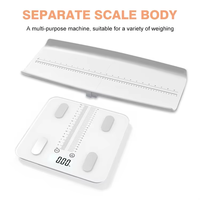 Balance électronique intelligente pour bébé de haute précision, directement de l'usine, avec mesure de la taille et écran LCD, balance numérique pour bébé
