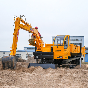 Produit phare : Dumper sur chenilles de 8 tonnes, engin de construction, excavatrice montée sur camion de 10 tonnes à vendre avec grappin à bois - Product Image 1