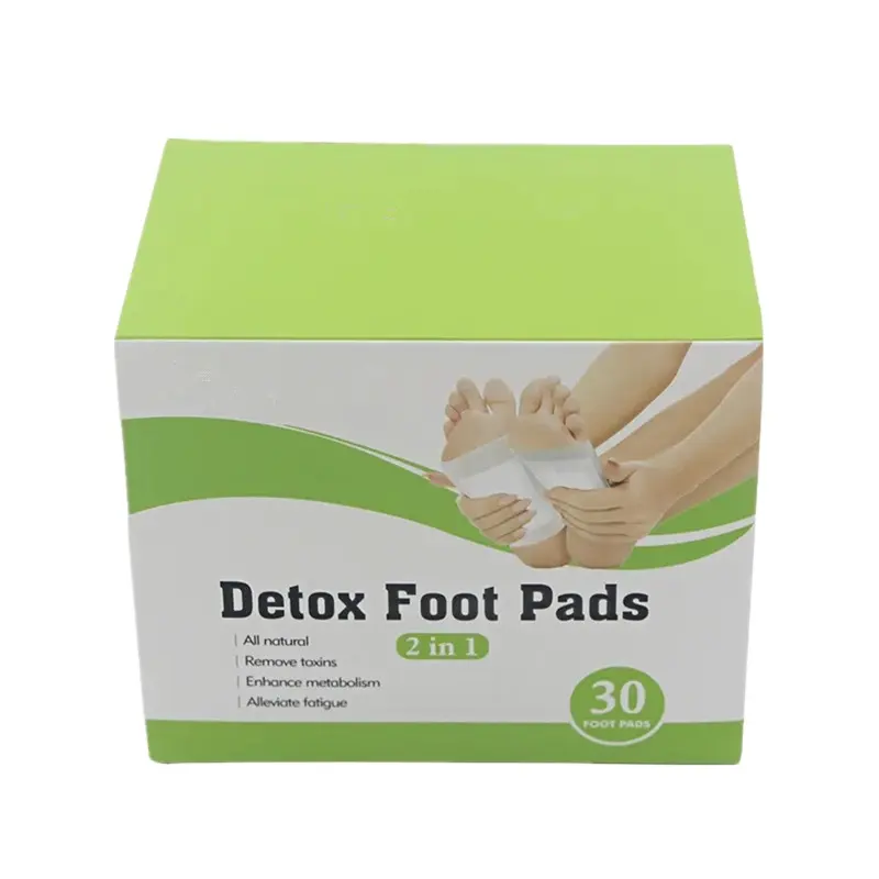 Hızlı ayak bakımı ve ağrı kesici 30 parça için doğal maddeler bitkisel ayak yama ile 2 in1 temizlik detoks ayak pedleri yükseltme