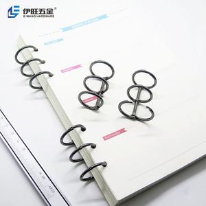 แหวนปฏิทินเครื่องผูกสำหรับวางโต๊ะทำจากนิกเกิล3มม. สีดำขนาด2.5x20x40มม. ชุบโลหะ - Product Image 5