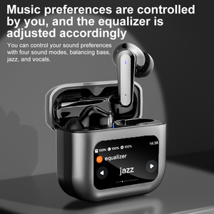 Xu hướng sản phẩm trong Ali Baba Q30 nụ 2 Pro ANC enc kép giảm tiếng ồn airbuds LCD màn hình cảm ứng không dây HiFi Tai nghe - Product Image 4