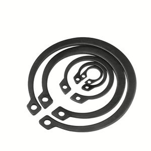 Paquete de 10 Anillos de Retención Tipo E de Acero Inoxidable 304 con Recubrimiento de Zinc Negro, Tamaños M1.2, M1.5, M2, M2.5, M3, M3.5, M4, M5 - Product Image 1