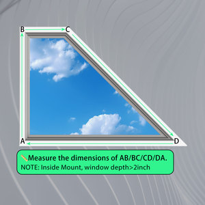 Irregolare a nido d'ape con Design a paralume mobile a triangolo cellulare elettrico <span class=keywords><strong>sole</strong></span> per la casa tenda termoisolante in <span class=keywords><strong>tessuto</strong></span> integrato - Product Image 4