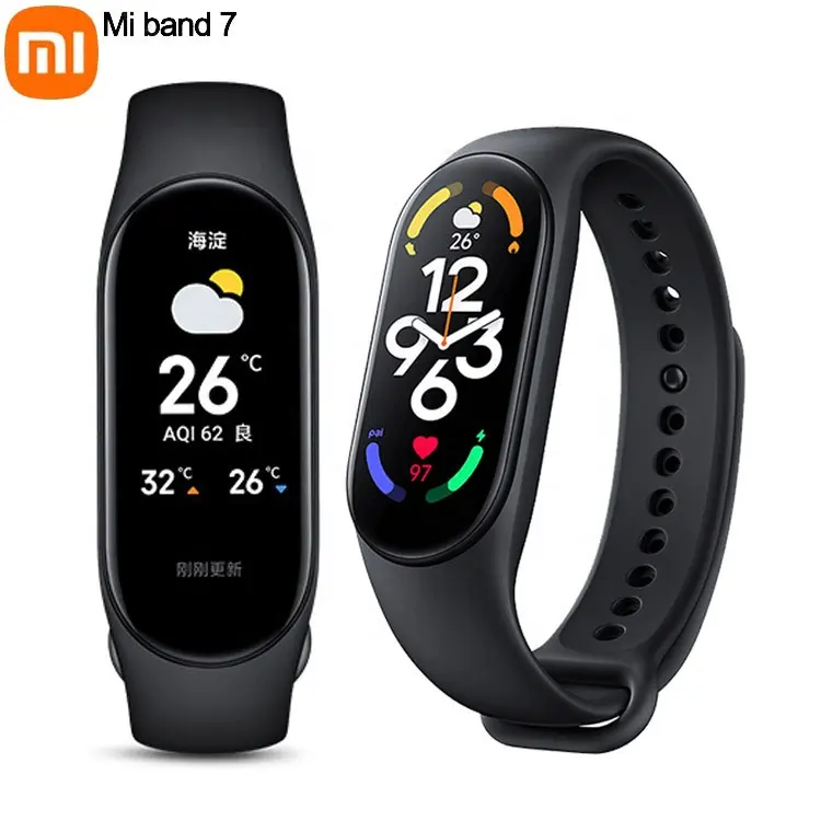 Global Smart Sport Wristband Heart Rate Mi band7 band6 Band5 Fitness Bracelet Fitness Tracker Mi Band 5 6 Mi Band 7 Xiaomi