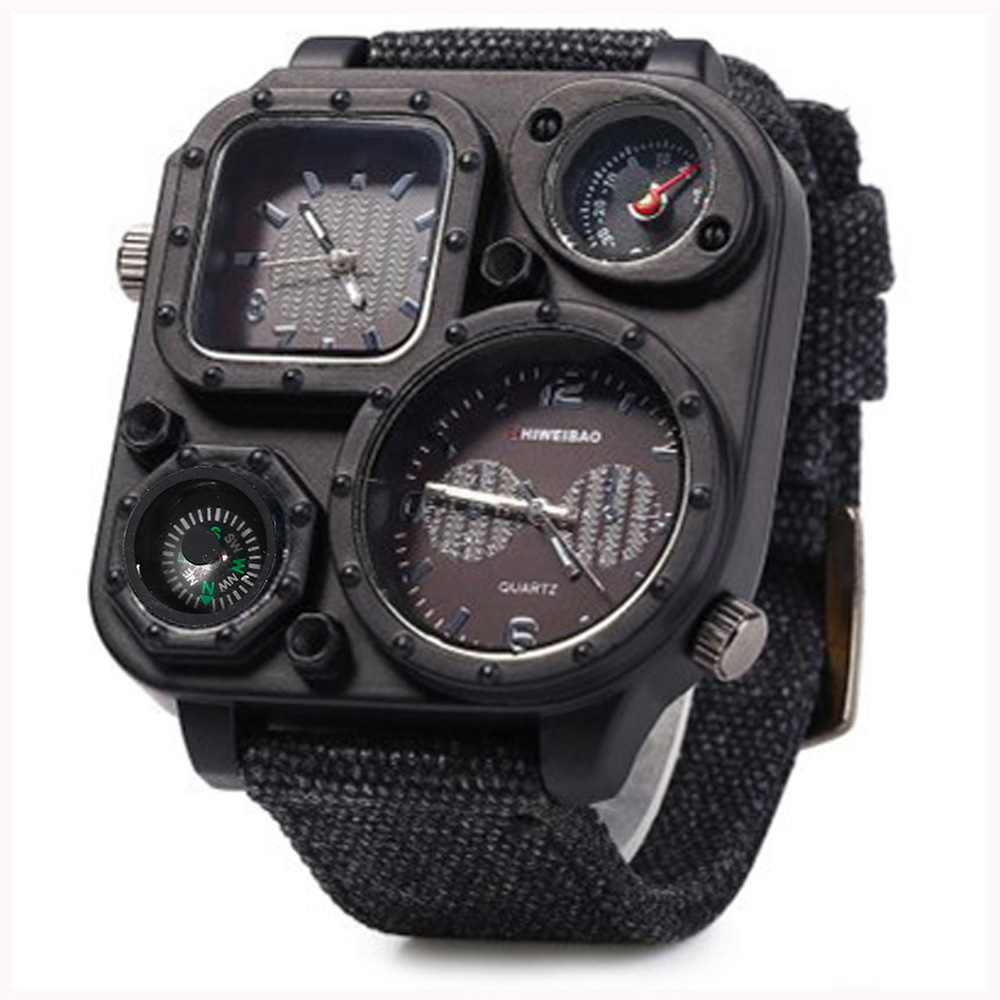 腕時計 swaymond s1169 w28 SHIWEIBAO A001230 Watch Men's Multi-time Zone Personality