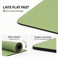 Tapis de yoga en caoutchouc PU en gros pour les studios, antidérapant, pour la pratique du Pilates et le fitness, commandes en gros et pour la vente au détail
