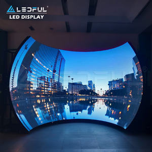 Dış Mekan İç Mekan IP65 Özel Tasarım Yaratıcı <span class=keywords><strong>LED</strong></span> Video Duvar Esnek <span class=keywords><strong>LED</strong></span> <span class=keywords><strong>Panel</strong></span> Ultra HD P0.9 0.93mm Sürükleyici <span class=keywords><strong>LED</strong></span> Ekran - Product Image 1